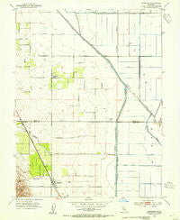 Dunnigan California Historical topographic map, 1:24000 scale, 7.5 X 7.5 Minute, Year 1953