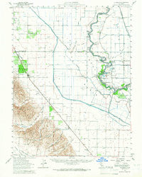 Dunnigan California Historical topographic map, 1:62500 scale, 15 X 15 Minute, Year 1953