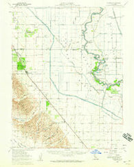 Dunnigan California Historical topographic map, 1:62500 scale, 15 X 15 Minute, Year 1953
