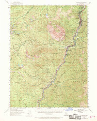 Dunsmuir California Historical topographic map, 1:62500 scale, 15 X 15 Minute, Year 1954
