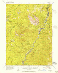 Dunsmuir California Historical topographic map, 1:62500 scale, 15 X 15 Minute, Year 1954