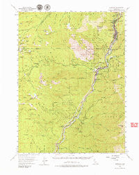 Dunsmuir California Historical topographic map, 1:62500 scale, 15 X 15 Minute, Year 1954