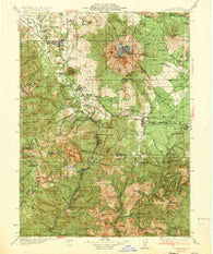 Dunsmuir California Historical topographic map, 1:125000 scale, 30 X 30 Minute, Year 1935
