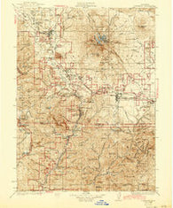 Dunsmuir California Historical topographic map, 1:125000 scale, 30 X 30 Minute, Year 1935