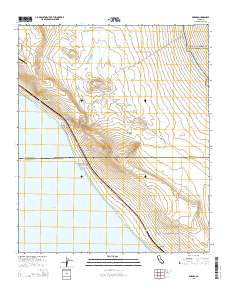 Durmid California Current topographic map, 1:24000 scale, 7.5 X 7.5 Minute, Year 2015