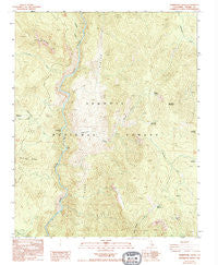 Durrwood Creek California Historical topographic map, 1:24000 scale, 7.5 X 7.5 Minute, Year 1987