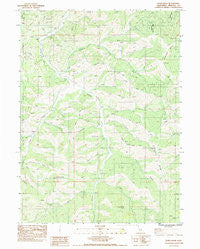Duzel Rock California Historical topographic map, 1:24000 scale, 7.5 X 7.5 Minute, Year 1984
