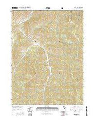 Duzel Rock California Current topographic map, 1:24000 scale, 7.5 X 7.5 Minute, Year 2015