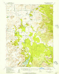 Dwinnell Reservoir California Historical topographic map, 1:62500 scale, 15 X 15 Minute, Year 1954
