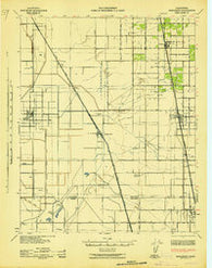 Earlimart California Historical topographic map, 1:62500 scale, 15 X 15 Minute, Year 1942