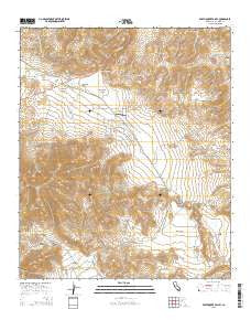 Earthquake Valley California Current topographic map, 1:24000 scale, 7.5 X 7.5 Minute, Year 2015