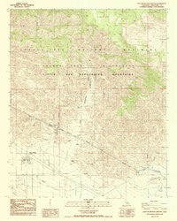 East Deception Canyon California Historical topographic map, 1:24000 scale, 7.5 X 7.5 Minute, Year 1988