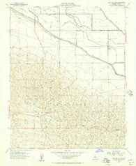 East Elk Hills California Historical topographic map, 1:24000 scale, 7.5 X 7.5 Minute, Year 1954