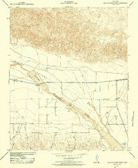 East of Cuyama Ranch California Historical topographic map, 1:24000 scale, 7.5 X 7.5 Minute, Year 1942