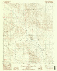 East of Goldstone California Historical topographic map, 1:24000 scale, 7.5 X 7.5 Minute, Year 1986