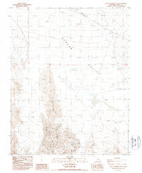 East of Joshua Flats California Historical topographic map, 1:24000 scale, 7.5 X 7.5 Minute, Year 1987