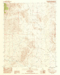 East of Kingston Peak California Historical topographic map, 1:24000 scale, 7.5 X 7.5 Minute, Year 1984