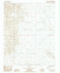East of Owl Lake California Historical topographic map, 1:24000 scale, 7.5 X 7.5 Minute, Year 1984
