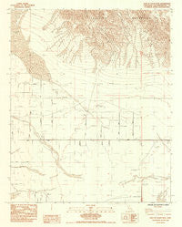 East of Valley Mtn. California Historical topographic map, 1:24000 scale, 7.5 X 7.5 Minute, Year 1984
