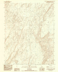 East of Waucoba Canyon California Historical topographic map, 1:24000 scale, 7.5 X 7.5 Minute, Year 1987