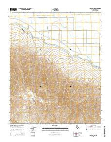East Elk Hills California Current topographic map, 1:24000 scale, 7.5 X 7.5 Minute, Year 2015