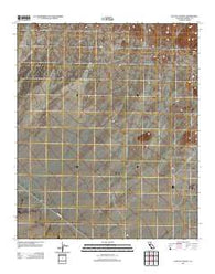 East of Acolita California Historical topographic map, 1:24000 scale, 7.5 X 7.5 Minute, Year 2012