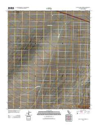 East of Aztec Mines California Historical topographic map, 1:24000 scale, 7.5 X 7.5 Minute, Year 2012