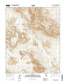 East of Goldstone California Current topographic map, 1:24000 scale, 7.5 X 7.5 Minute, Year 2015