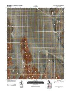 East of Joshua Flats California Historical topographic map, 1:24000 scale, 7.5 X 7.5 Minute, Year 2012