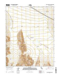East of Joshua Flats California Current topographic map, 1:24000 scale, 7.5 X 7.5 Minute, Year 2015