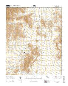 East of Kingston Peak California Current topographic map, 1:24000 scale, 7.5 X 7.5 Minute, Year 2015