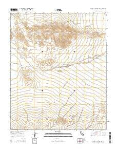 East of Langford Well California Current topographic map, 1:24000 scale, 7.5 X 7.5 Minute, Year 2015