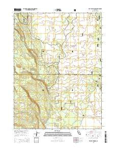East of Pondosa California Current topographic map, 1:24000 scale, 7.5 X 7.5 Minute, Year 2015