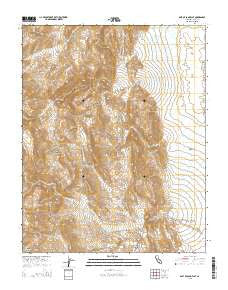 East of Sand Flat California Current topographic map, 1:24000 scale, 7.5 X 7.5 Minute, Year 2015