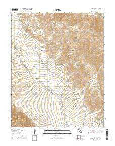 East of Tin Mountain California Current topographic map, 1:24000 scale, 7.5 X 7.5 Minute, Year 2015