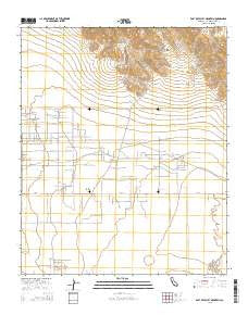 East of Valley Mountain California Current topographic map, 1:24000 scale, 7.5 X 7.5 Minute, Year 2015