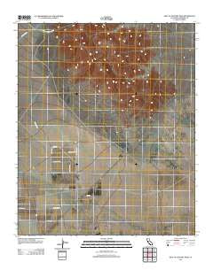 East of Victory Pass California Historical topographic map, 1:24000 scale, 7.5 X 7.5 Minute, Year 2012