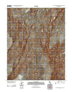 East of Waucoba Canyon California Historical topographic map, 1:24000 scale, 7.5 X 7.5 Minute, Year 2012