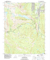 Echo Lake California Historical topographic map, 1:24000 scale, 7.5 X 7.5 Minute, Year 1992