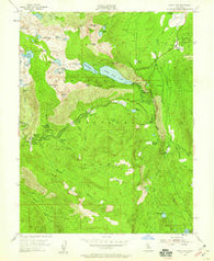 Echo Lake California Historical topographic map, 1:24000 scale, 7.5 X 7.5 Minute, Year 1955