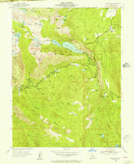 Echo Lake California Historical topographic map, 1:24000 scale, 7.5 X 7.5 Minute, Year 1955