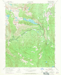 Echo Lake California Historical topographic map, 1:24000 scale, 7.5 X 7.5 Minute, Year 1955