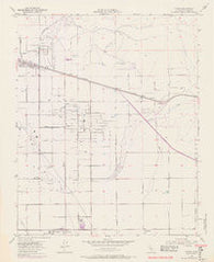 Edison California Historical topographic map, 1:24000 scale, 7.5 X 7.5 Minute, Year 1954