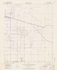 Edison California Historical topographic map, 1:24000 scale, 7.5 X 7.5 Minute, Year 1954
