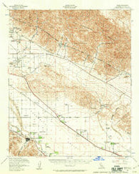 Edom California Historical topographic map, 1:62500 scale, 15 X 15 Minute, Year 1941
