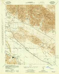Edom California Historical topographic map, 1:62500 scale, 15 X 15 Minute, Year 1944