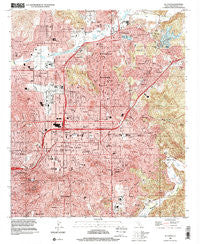 El Cajon California Historical topographic map, 1:24000 scale, 7.5 X 7.5 Minute, Year 1996