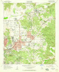 El Cajon California Historical topographic map, 1:24000 scale, 7.5 X 7.5 Minute, Year 1955