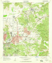 El Cajon California Historical topographic map, 1:24000 scale, 7.5 X 7.5 Minute, Year 1955