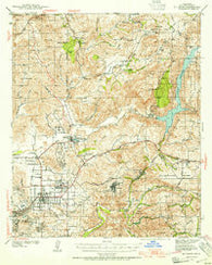 El Cajon California Historical topographic map, 1:62500 scale, 15 X 15 Minute, Year 1939